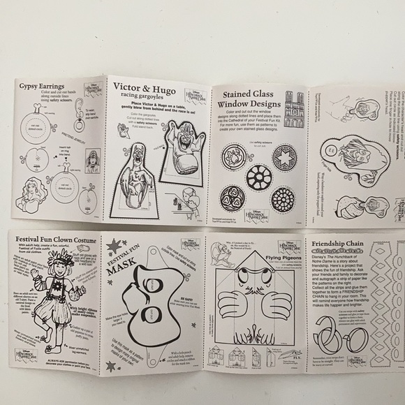 Vintage Disney’s The Hunchback of Notre Dame Festival Fun Kit - Picture 5 of 16